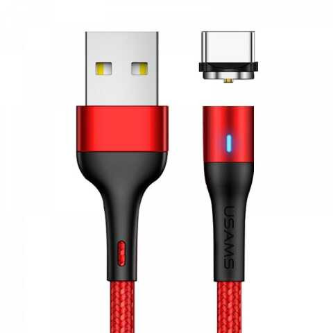 USAMS US-SJ334 U29 Magnetic USB to Type-C Cable (3A, 1m)