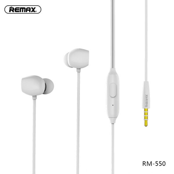 Remax RM-550 Wired in-Ear Earphone-White