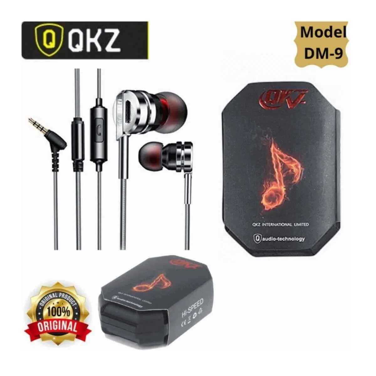 QKZ DM9 Zinc Alloy HiFi Earphone